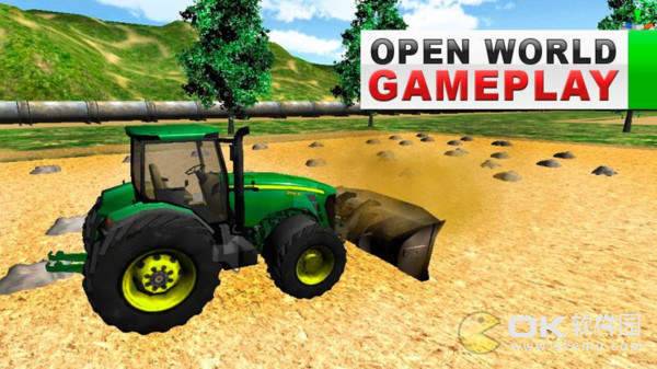 绿色农场拖拉机模拟器图2