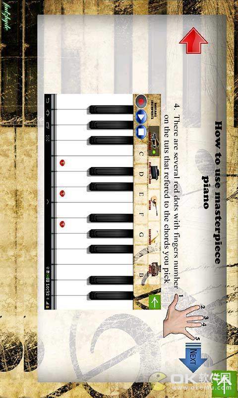 手指钢琴键盘图2