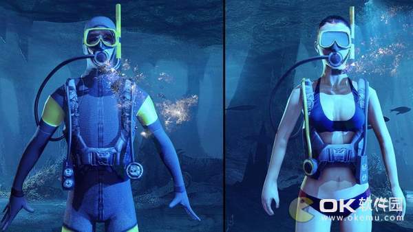 筏生存水肺潜水3D图2