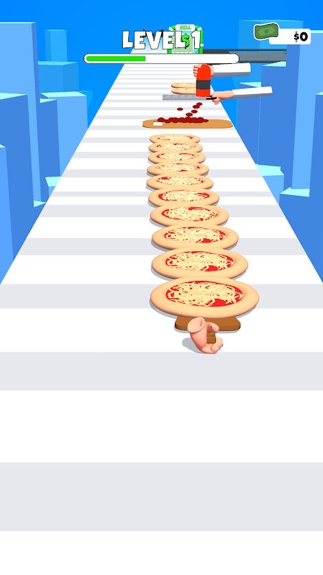 比萨饼堆3D图3