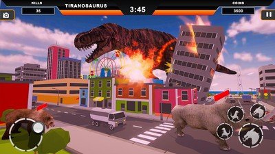 恐龙摧毁城市模拟图2