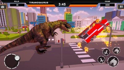 恐龙摧毁城市模拟图3