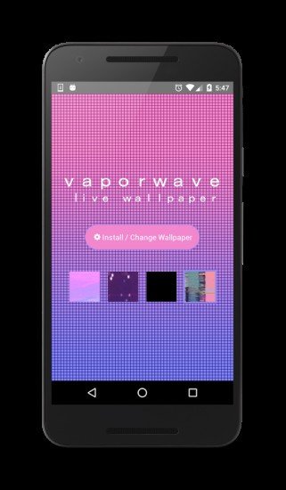 Vaporwave Live Wallpaper图1