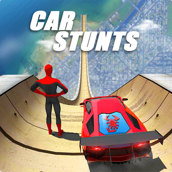 蜘蛛侠英雄驾驶超级汽车