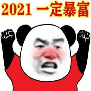 2021今年一定暴富熊猫头表情包图5