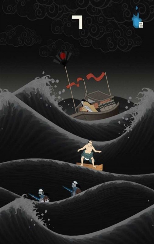 浮世绘冲浪图3