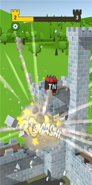 大炮射击摧毁城堡最新版图4