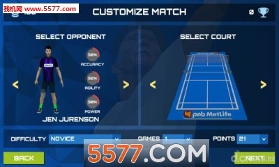 3D专业羽毛球挑战安卓版图2