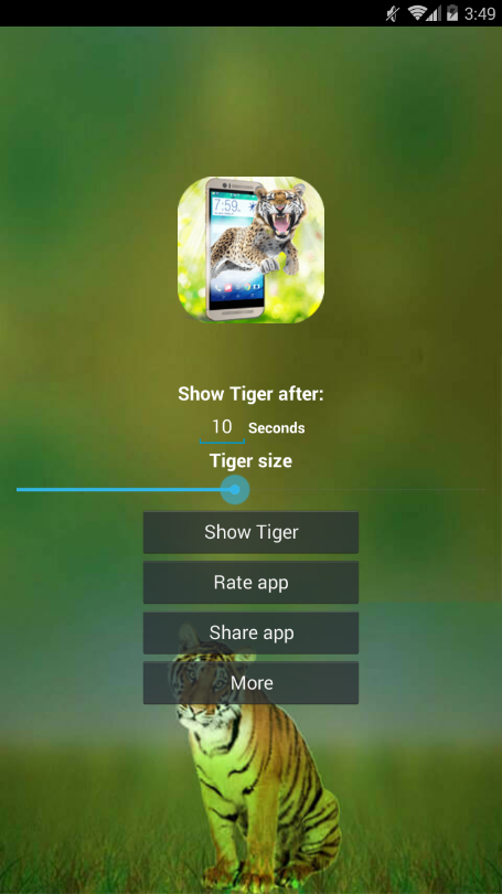 老虎小部件软件(tiger in phone scary joke)图2