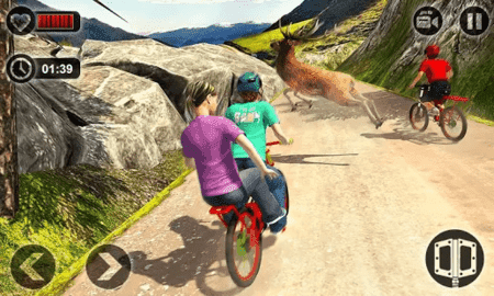 儿童双人越野自行车比赛图3
