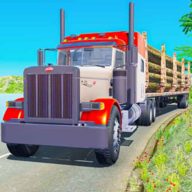 原木货物运输卡车