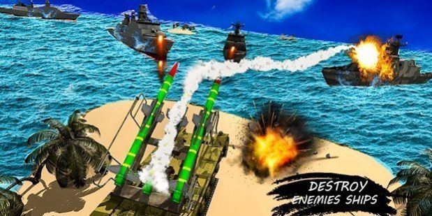 海军导弹发射战舰模拟图1