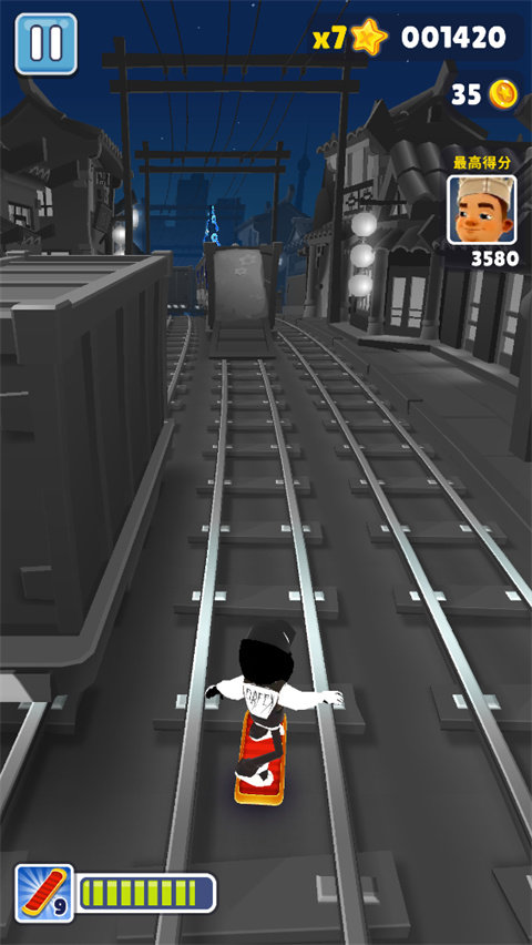 地铁跑酷怪兽5.0超级黑白洛阳图3